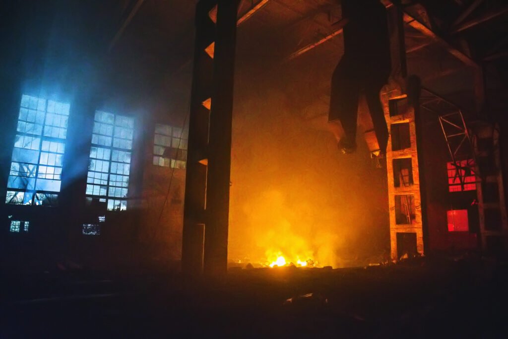 warehouse fire